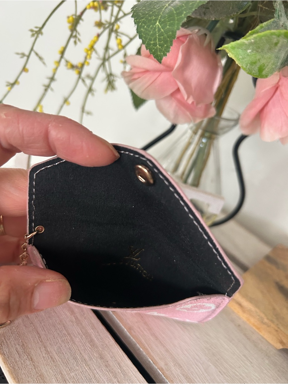 Pink Women’s Card Holder Key Pouch - Unbranded